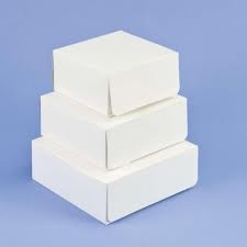 Cake boxes of all sizes....square and rectangular