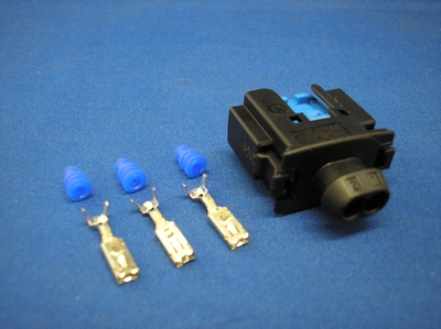 CON-423 2 way Mercedes plug blue fascia connector