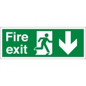 Fire Exit Arrow Down