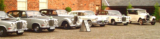 Rolls Bentley Chrysler Cadillac Daimler Meols Hall vintage wedding cars southport liverpool preston merseyside lancashire