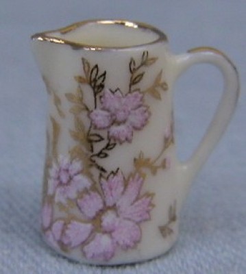 Pink & Gold Floral 13mm Jug                                                                                                                                                                                                                                    