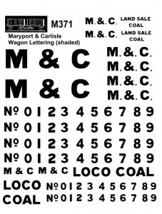 Marypost & Carlisle Shaded lettering