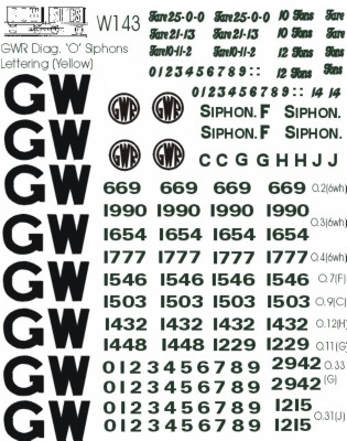 G.W.R. Siphons (Yellow lettering)