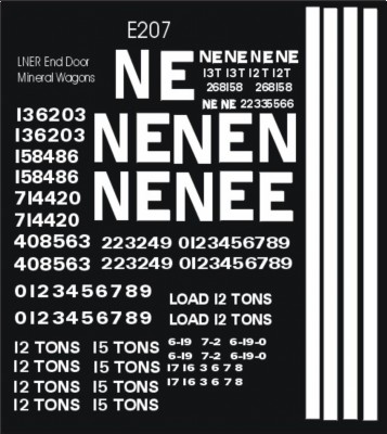 L.N.E.R.  Mineral Wagons
