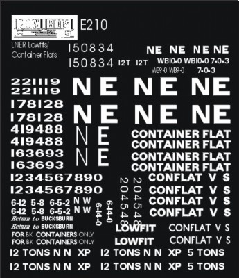 L.N.E.R. Lowfits/Container Flats