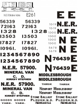 N.E.R. Brake Vans (White lettering)
