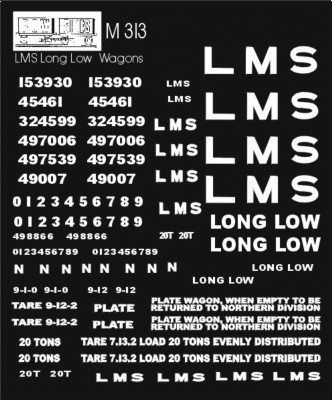 L.M.S. Long Low Wagons