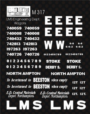 L.M.S. Engineering Dept. Wagons