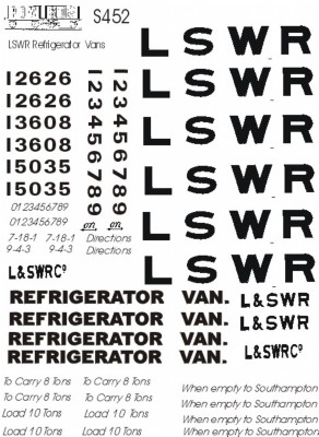 L.S.W.R. Refrigerator Vans (Venetian red lettering)