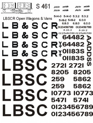 L.B.S.C. Open Wagons (White lettering)