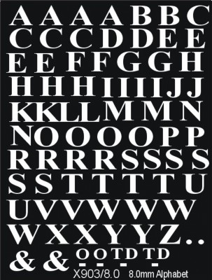 Serif alphabets
