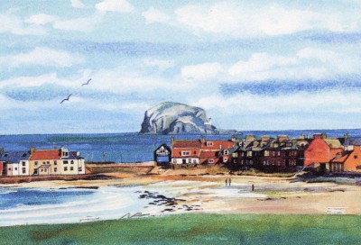 North Berwick Town and Bass Rock