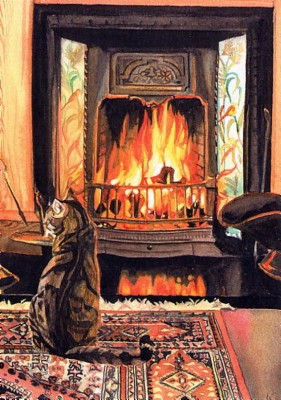 Fireside Cat