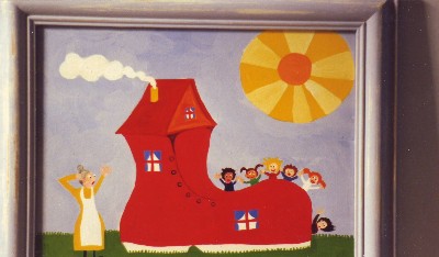 A woman who lived in a shoe..