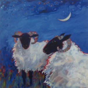 Two Sheep blue