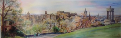 Edinburgh, view from Carlton hill