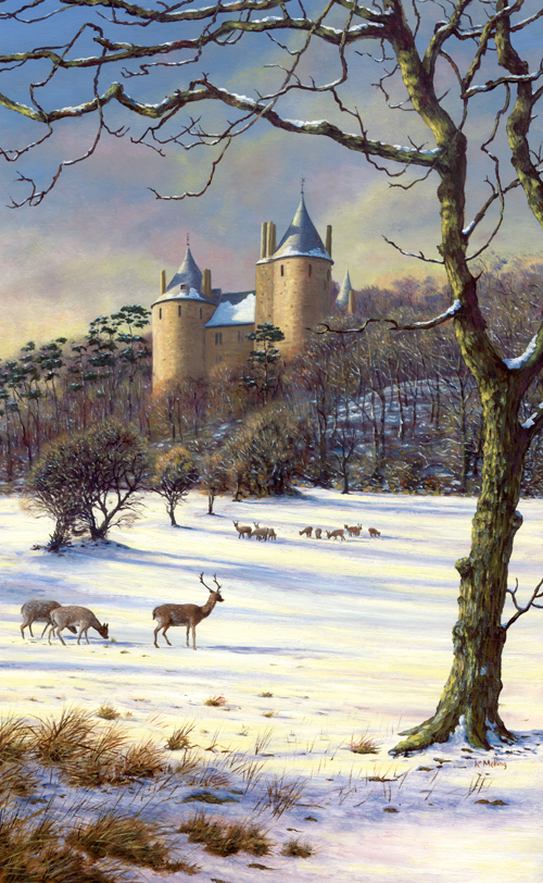 Castell Coch, Wales. Painting Keith Melling