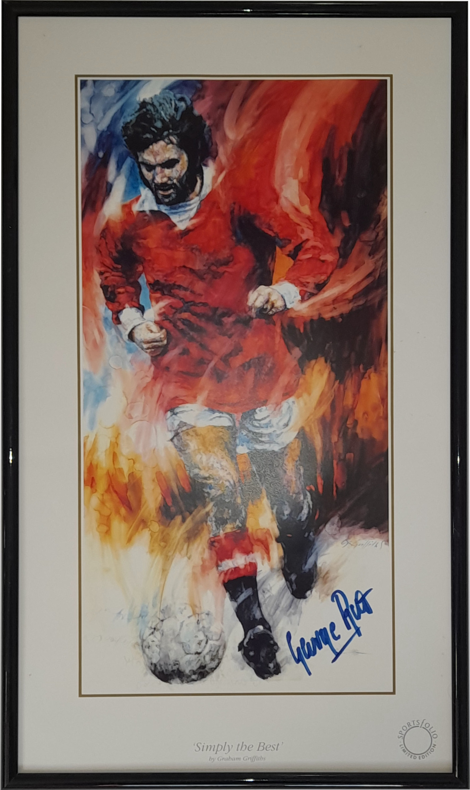 George Simply The Best Signed Framed Manchester United Graham Griffiths