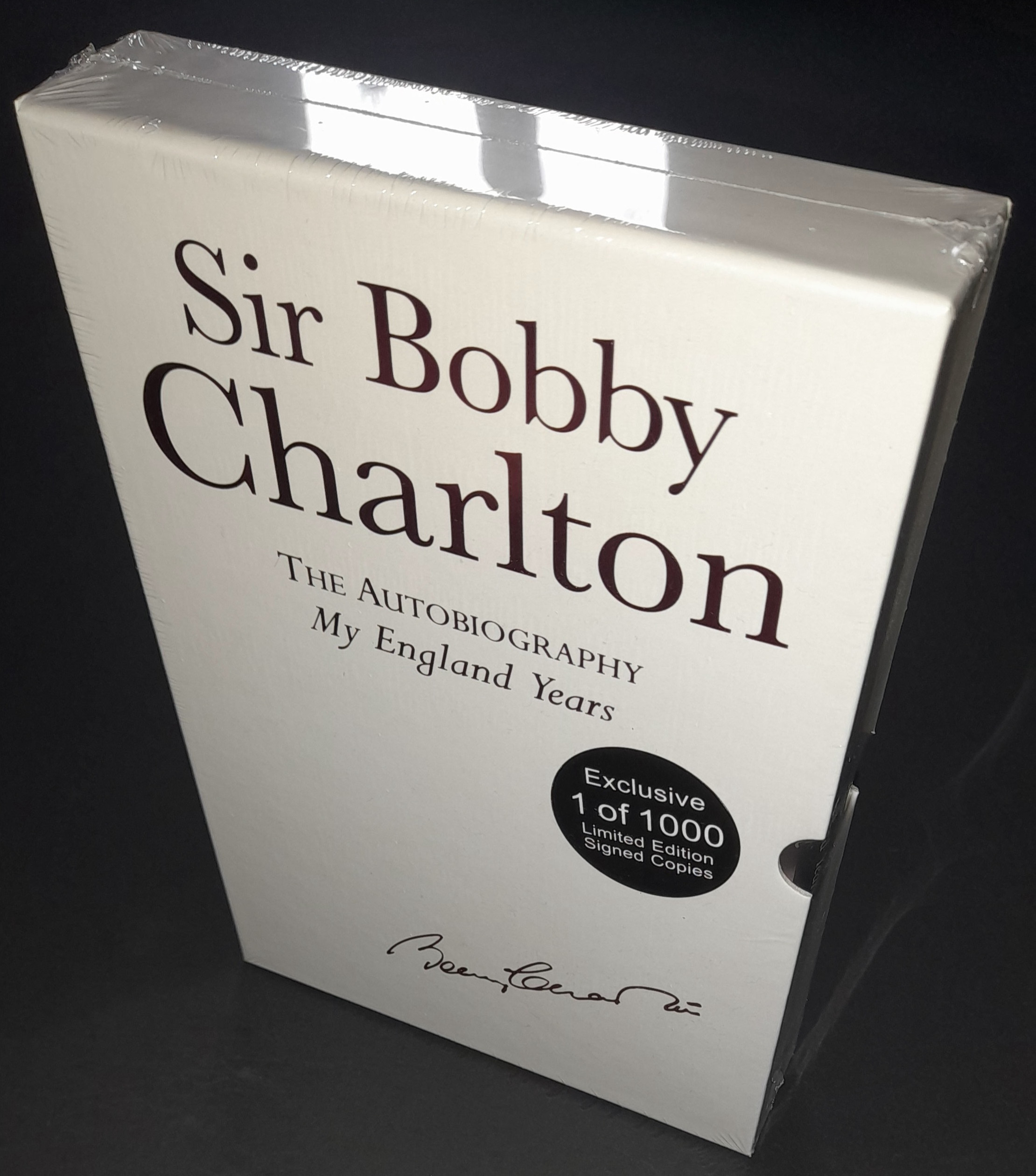 Bobby Charlton My England Years Signed Book Limited Edition SEALED in Slip Case