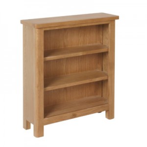Ramada oak small wide bookcase