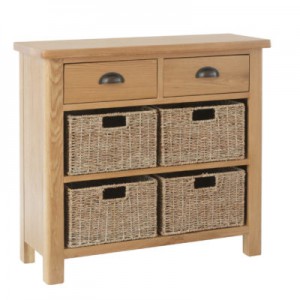 Ramada oak 4 basket table