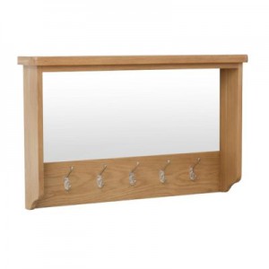 Ramada oak hall bench top coat hanger
