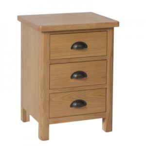 Ramada oak 3 drawer bedside cabinet