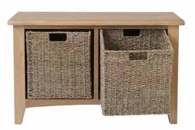 Georgia Oak hall bench