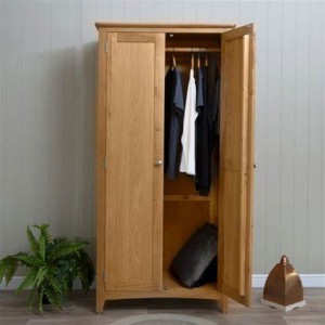Georgia Oak full hanging wardrobe
