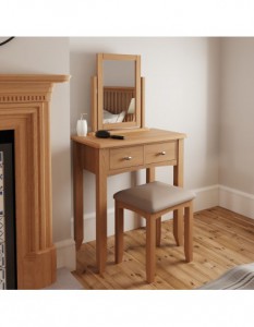 Georgia Oak dressing table stool