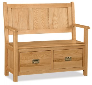 Erne oak monks bench