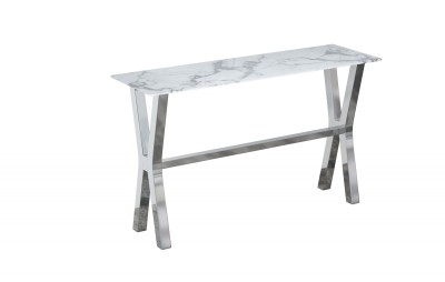 Marble chrome console table