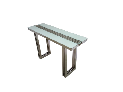 Glass console table