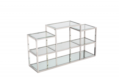 Glass console table