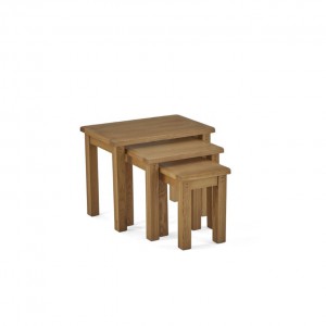 Beaufort Oak Nest of 3 tables