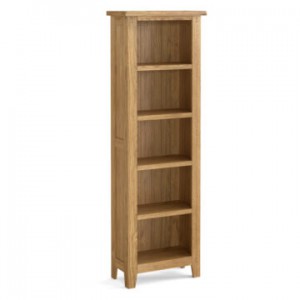 Beaufort Oak slim Bookcase