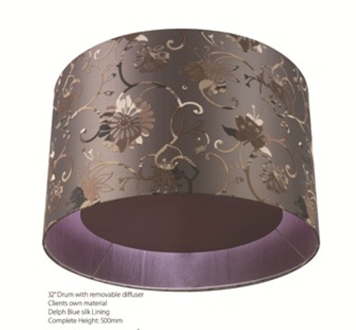 Lamp shade with diffuser