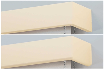 Pelmet Straight and curved edge choices