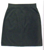  PLAIN KNEE LENGTH SKIRT