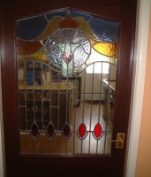 stain glass door