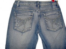 Jeans with Wave Detail