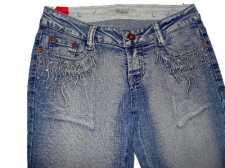 Jeans with Wave Detail