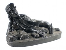 coal miner lying down figure