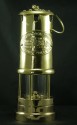 Gold brass miners lamp