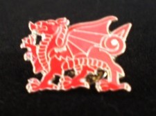 welsh dragon pin badge