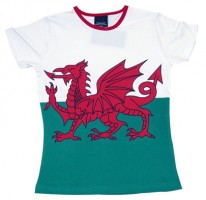 welsh flag t shirt