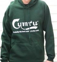 Green cymru hoodie