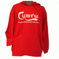 Red cymru hoodie