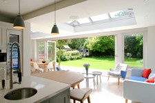 Lantern roof extension with kitchen