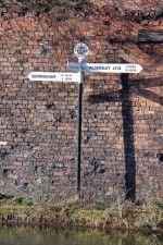 Canal signpost
